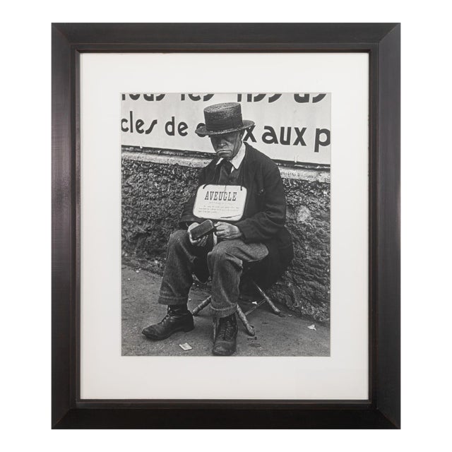 Lisette Model - Blind Man in Front of Billboard, 1933-38 Silver Gelatin Print For Sale
