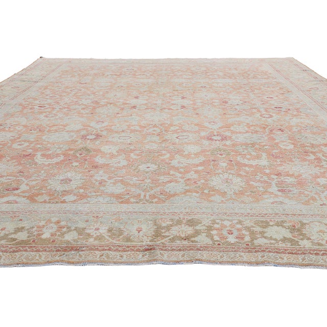 Rustic Antique Persian Mahal Rug, 10'00 X 13'08 For Sale - Image 3 of 10