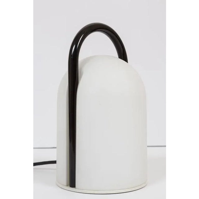 1980s Romolo Lanciani Brown and Glass 'Tender' Table Lamp for Tronconi For Sale In Los Angeles - Image 6 of 7