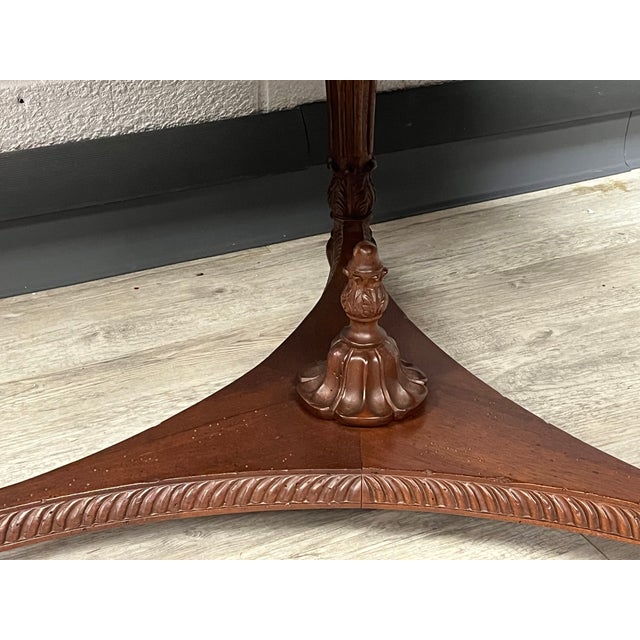 Vintage Louis XVI Mahogany Center Table For Sale - Image 11 of 12