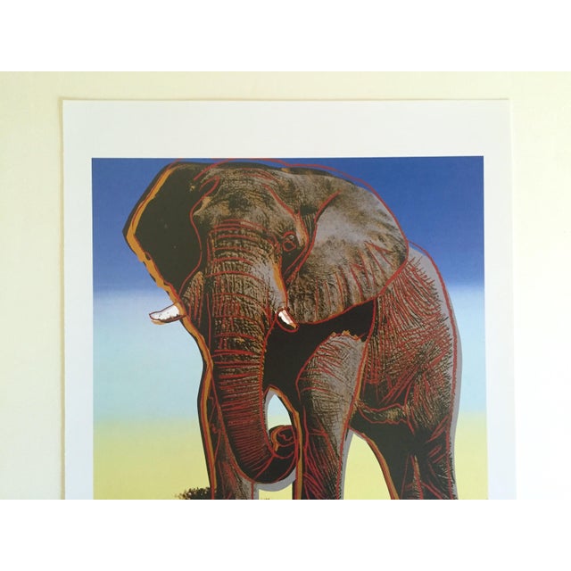 This Andy Warhol Estate rare vintage 1992 Endangered Species collector's offset lithograph Pop Art print " African...
