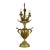 1930s Decorative Hollywood Regency Gold Gilt Table Lamp For Sale