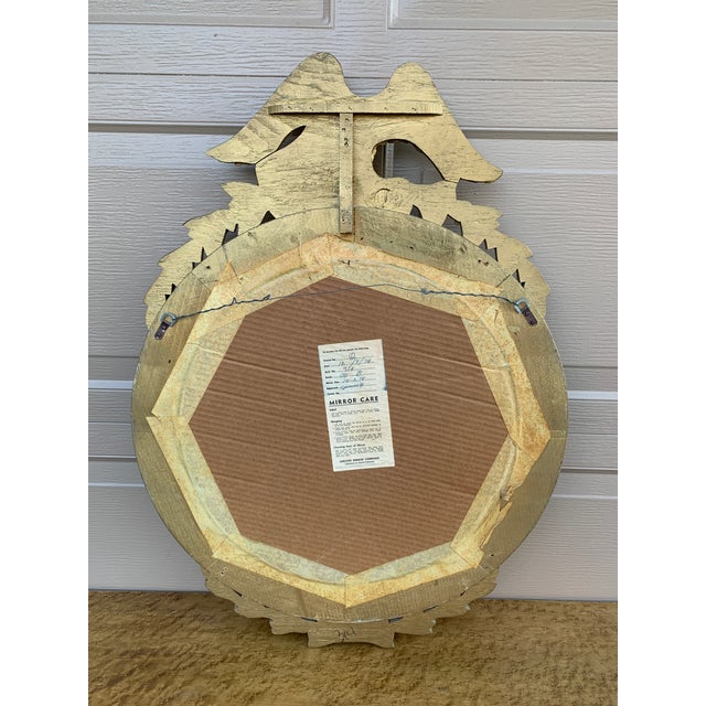 American Federal Giltwood Eagle Bullseye Convex Mirror For Sale - Image 12 of 12