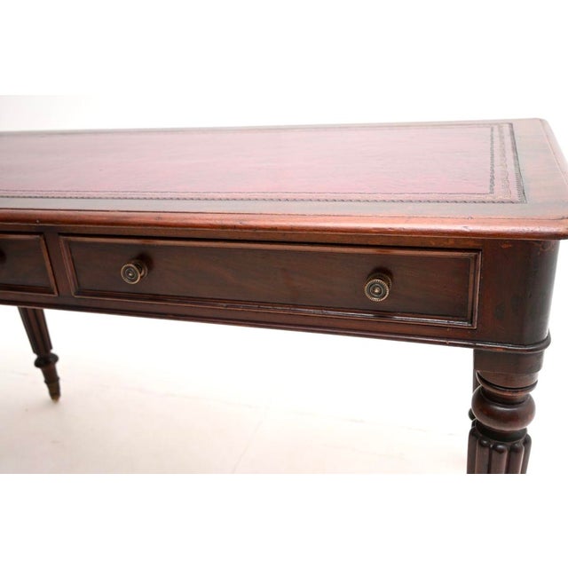Antique Victorian Writing Table, 1850s For Sale - Image 9 of 11