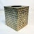 We love finding these vintage metal Tissue Box Covers. They are always in style. This one is a faux wicker weave with a...