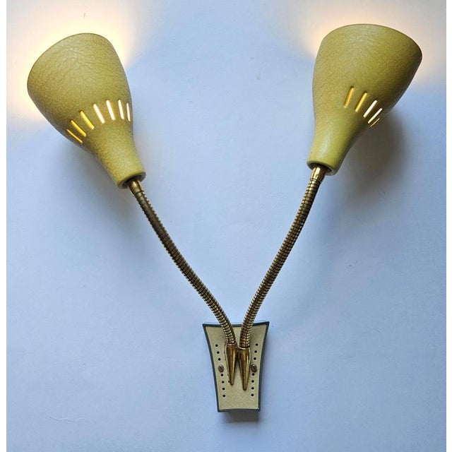 Wall Lamp in the style of Stilnovo, Italy, 1960s For Sale - Image 10 of 13