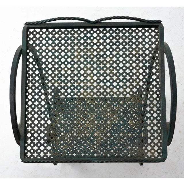 Metal French Iron Table Trolley Console with Wheels, 1960s For Sale - Image 7 of 10