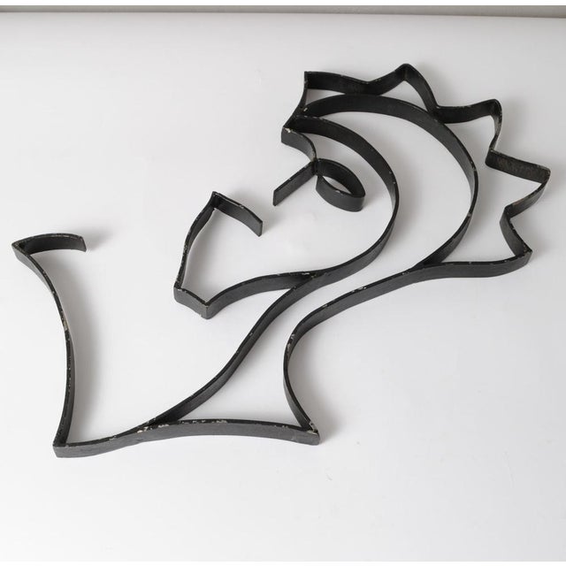 Vintage Bent Steel Sculptures, 1980s, Set of 2 For Sale - Image 9 of 11