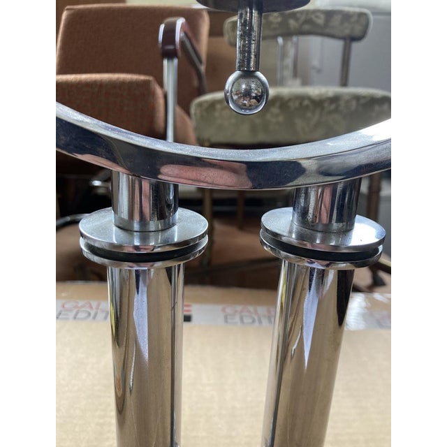 Large Modernist Machine Age Candlesticks, 1930s, Usa., Set of 2 For Sale - Image 9 of 18