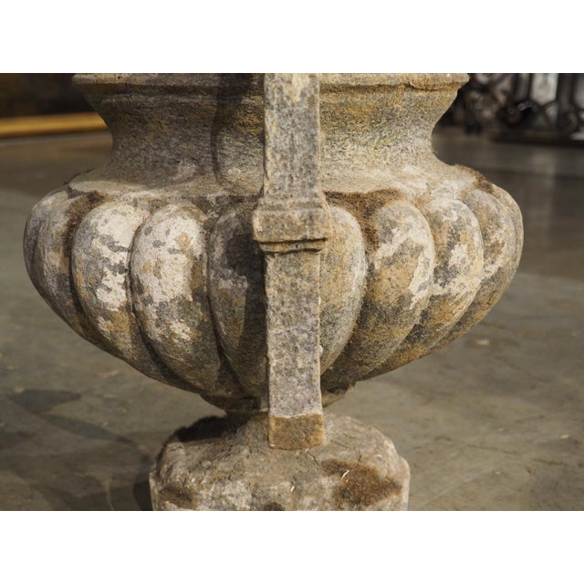 Pair of French Faux Limestone Jardiniere Theater Elements, 20th Century For Sale - Image 13 of 18