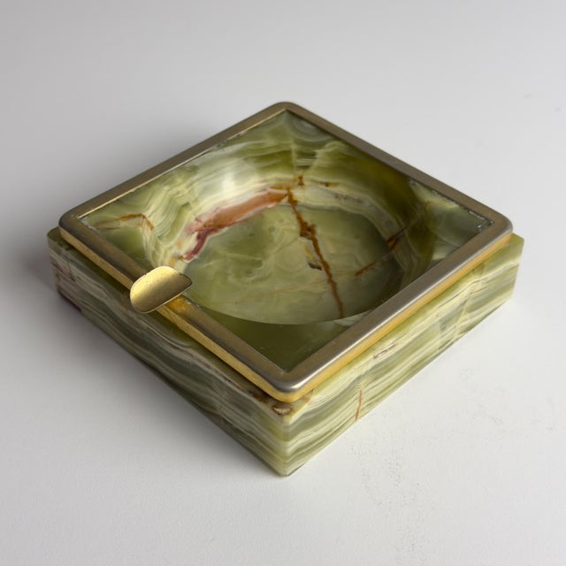 1950s Vintage Onyx Ashtray, Italy, 1950s For Sale - Image 5 of 17