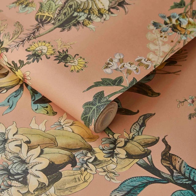 English House of Hackney Flora Fantasia Wallpaper - Bisque Pink For Sale - Image 3 of 4