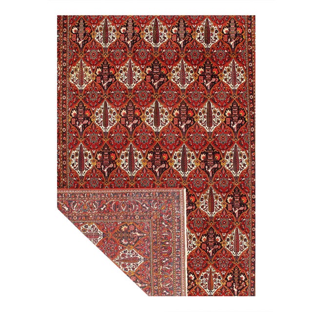Traditional Pasargad DC Fine Hand Knotted Persian Bakhtiari Rug For Sale - Image 3 of 3