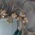 Vintage LaBarge Glass , Silver & Gilt Metal Floral & Foliage Pier Table & Mirror For Sale - Image 9 of 12
