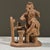 Vintage Brazilian Folk Art Sculpture of Dentist and Patient João Vitalino, Signed (c. 1970) Terracotta, hand-built...