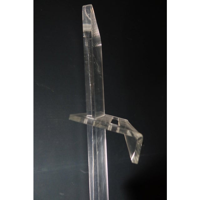 Acrylic glass easel 1980 very large acrylic glass easel from the 1980s. It is in good general condition and can...