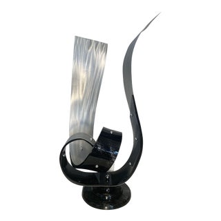 1990s Shlomi Haziza Abstract Metal and Acrylic Sculpture For Sale