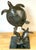 Metal Monumental Bronze Sea Turtle Sculpture on Marble Base, Late 20th Century For Sale - Image 7 of 18