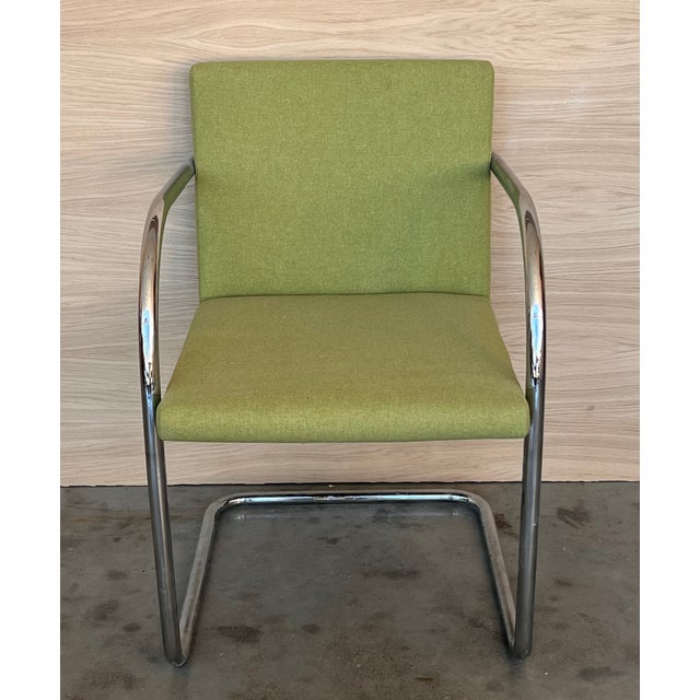 Set of Six Mies Van Der Rohe Tubular Brno Chairs by Knoll For Sale In Miami - Image 6 of 12