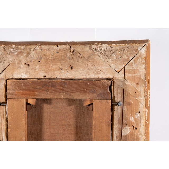 Unknown, Portrait of a Young Lady in Blue Empire Dress, 1800s, Oil on Canvas For Sale - Image 9 of 14