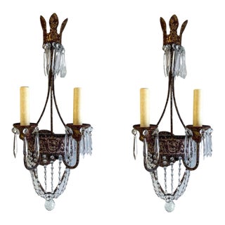 1990s Niermann Weeks Neopolitan Sconces - a Pair For Sale