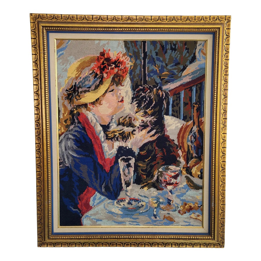 ヨーロッパアート　額縁セット　NEEDLEPOINT Vintage s-l1200.jpg