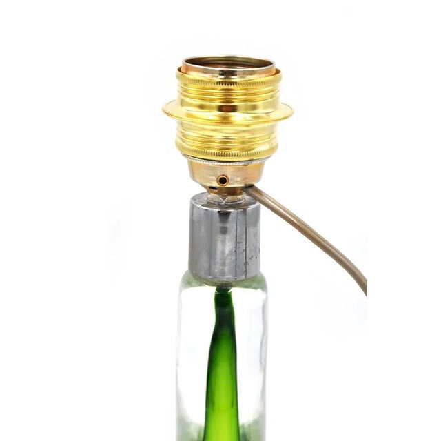 Swan Lamp in Green from Val Saint Lambert For Sale - Image 4 of 8