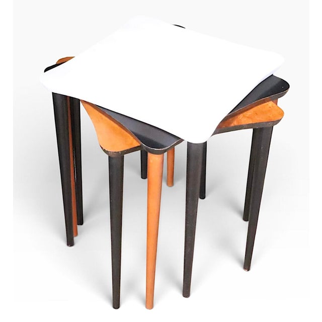 Set of Three Mid Century Stacking Tables For Sale - Image 14 of 18