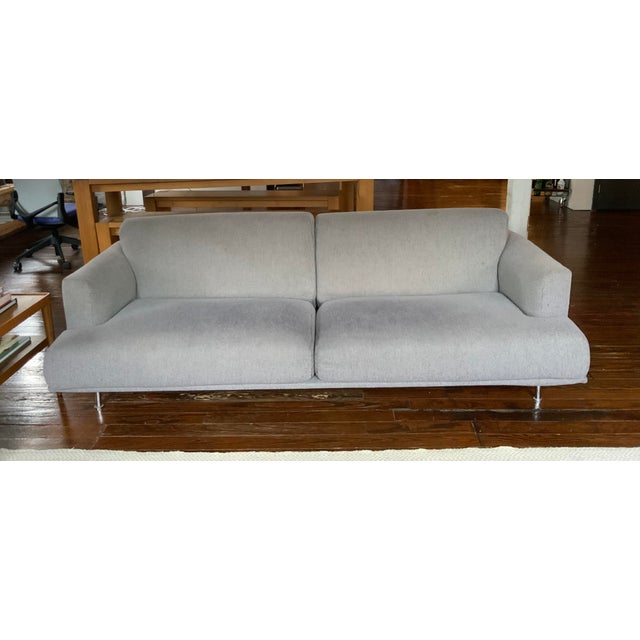 1990s Modern Piero Lissoni Cassina Nest Grey Chrome Sofa, Italy For Sale In New York - Image 6 of 6