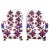 Blue, Red, & White Vintage Yoruba Beaded Chair For Sale In Los Angeles - Image 6 of 8
