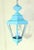 1970s Vintage Solid Brass Hanging Lantern Hexagonal 3-Light Pendant With Verdigris For Sale - Image 5 of 14
