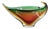 Vintage Freeform Sommerso Murano Glass Vase attributed to Flavio Poli for Seguso, 1960 For Sale