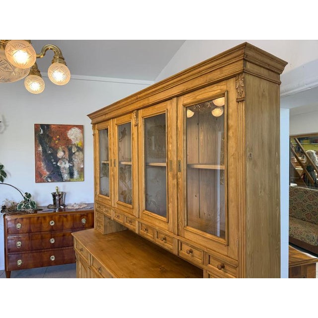 Gründerzeit Kitchen Credenza in Softwood For Sale - Image 9 of 15