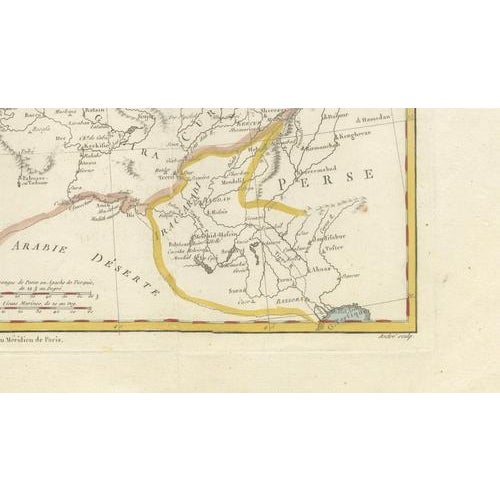 Antique Map of Turkey in Asia, Middle East and Persia, Bonne, 1780s For Sale - Image 5 of 11