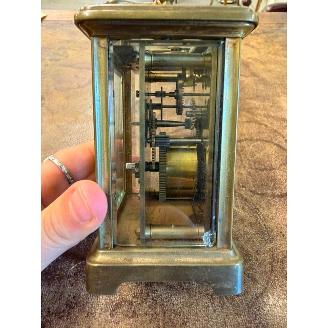 Late 19th Century French Late 19th Century Carriage Clock, Brass Case, Circa 1890 For Sale - Image 5 of 16