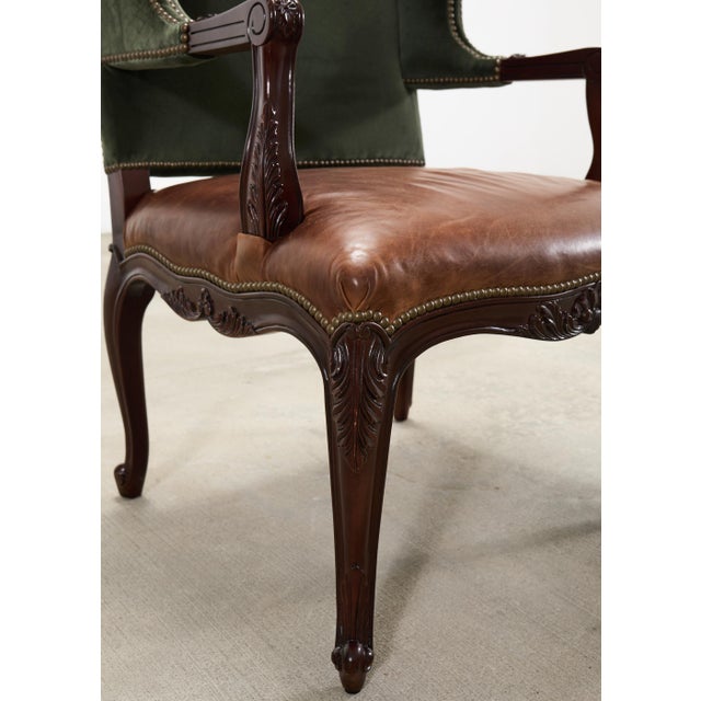 Ralph Lauren Conservatory Garden Wingback Dining Armchair For Sale - Image 16 of 18