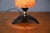 1960s Vintage Table Lamp with Orange Frosted Acrylic Shade and Brass Tripod Base, 1960s For Sale - Image 5 of 11