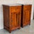 20th Century Pair of Biedermeier Nightstands with Marble Top, One-Drawer & Door For Sale - Image 11 of 18