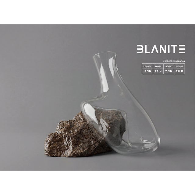 Art Deco Natural Stone Crystal Vase – Wabi Sabi Sculptural Home Decor For Sale - Image 3 of 8
