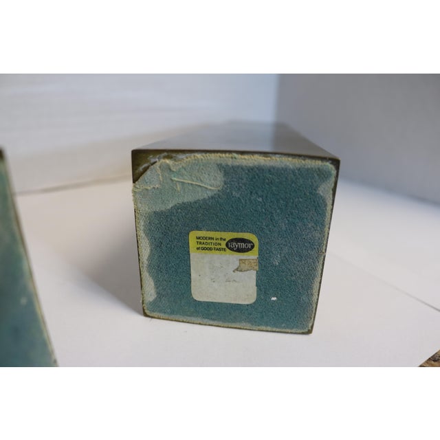 Metal Mid-Century Raymor Imports Brass Obelisks-A Pair For Sale - Image 7 of 7