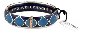 Nouvelle Bague Diamond Blue Enamel 18k & Sterling Bracelet