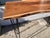 Mid-Century Modern Wood Tree Trunk Slab Console For Sale - Image 3 of 11