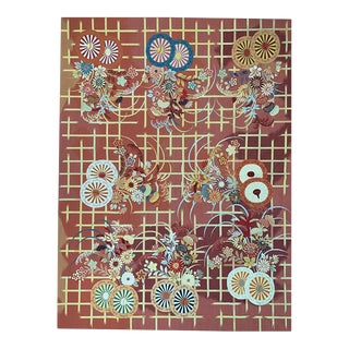 Handwoven Japanese Style Aubusson Area Rug 9’0″ X 12’0″ For Sale