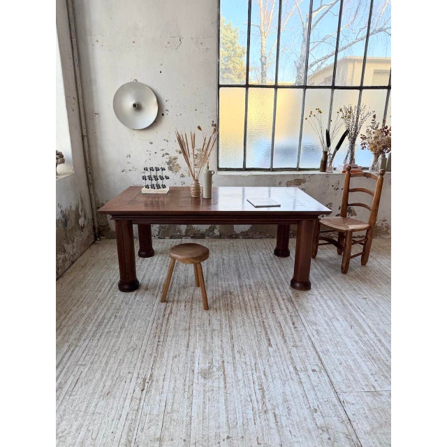 Oak Dining Table by Charles Dudouyt, 1940s For Sale - Image 15 of 18