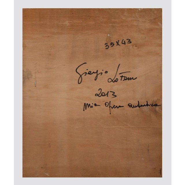 Giorgio Lo Fermo - Red Shape - Original Oil Paint - 2013 For Sale - Image 3 of 4