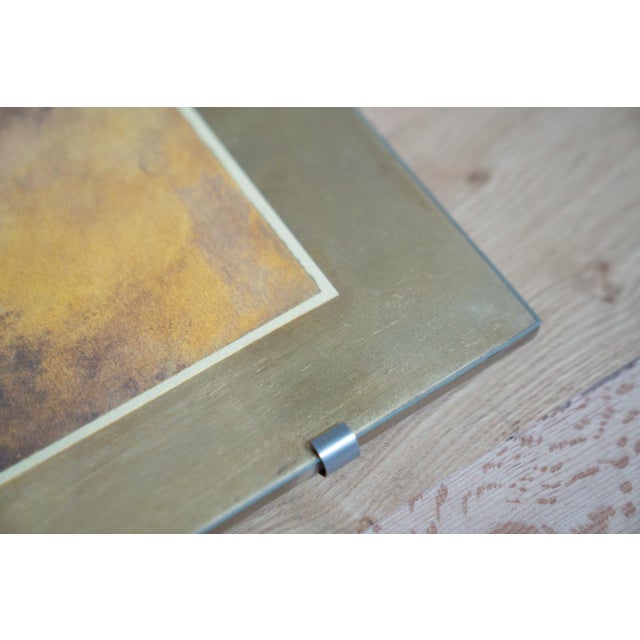 Modern Still Lifes, 1970-1980, Watercolor and Gold Leaf, Set of 2 For Sale - Image 3 of 17