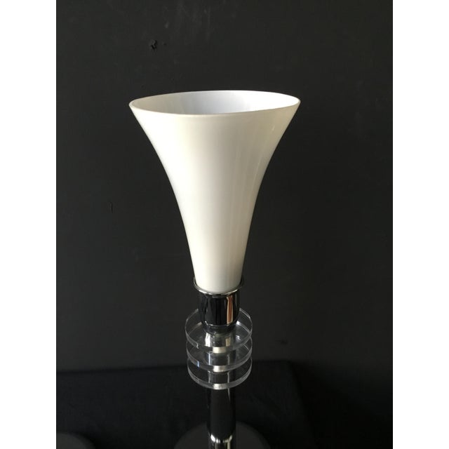 Glass Vintage Art Deco Table Lamps, Set of 2 For Sale - Image 7 of 9