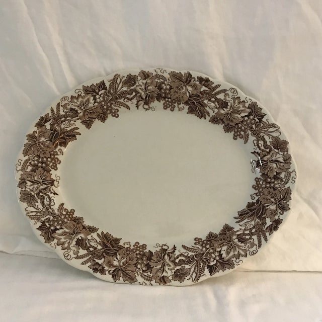 Booths “Vine & Wheat” Large Platter For Sale - Image 10 of 10