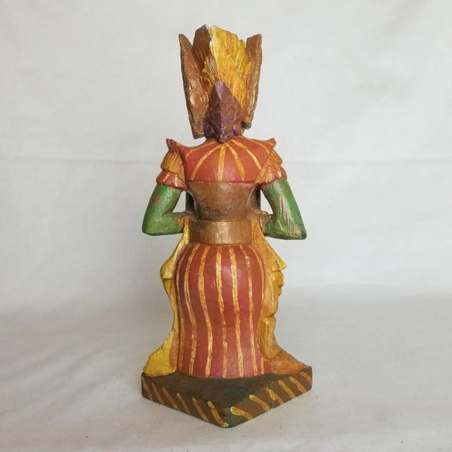 Figurative Early 20th Century Indonesian Carved Figure For Sale - Image 3 of 9