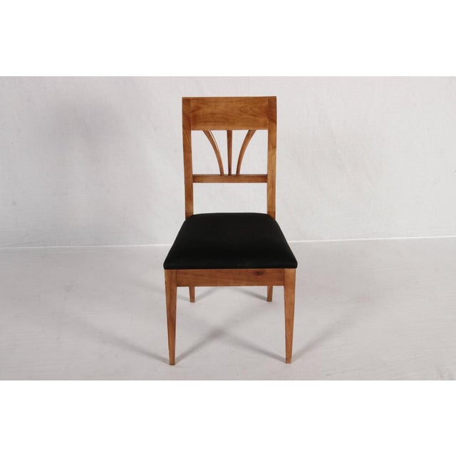 Antique Biedermeier Chairs in Cherry Wood, 1820, Set of 4 For Sale - Image 9 of 18